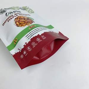 Quantité minimale de commande 500 pièces personnalisé refermable étanche à l'humidité debout pochette à fermeture éclair avec feuille d'aluminium Fruits secs noix sac alimentaire - Product Image 4