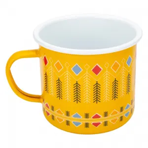 Printed enamel mugs Enamel camping cup Coffee cup China drink ware mug China coffee mug 12OZ 350ml Small order accepted 500ml