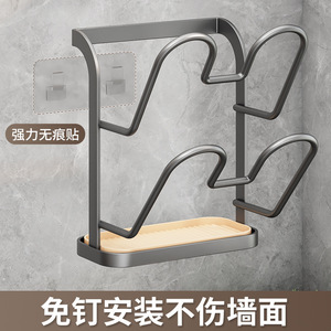 Wall Mounted Stainless Steel Multi Layer Kitchen Storage Rack For Pot Lids Cutting Board And Drain Basket - Product Image 3
