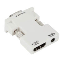 Adaptor vga laki-laki hdtv ke perempuan dengan kabel audio