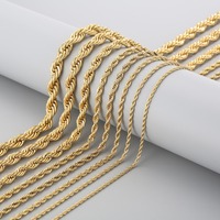Collier Hiphop Classique à Chaîne Simple, Résistant et Poli, Essentiel, Masculin, en Acier Inoxydable, Accessoires en Gros MGBC284