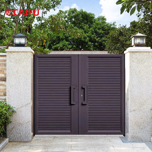 <span class=keywords><strong>Portail</strong></span> à lames doubles en alliage d'aluminium personnalisable en couleur et en taille, <span class=keywords><strong>portail</strong></span> intelligent adapté aux cours, villas et jardins extérieurs - Product Image 1