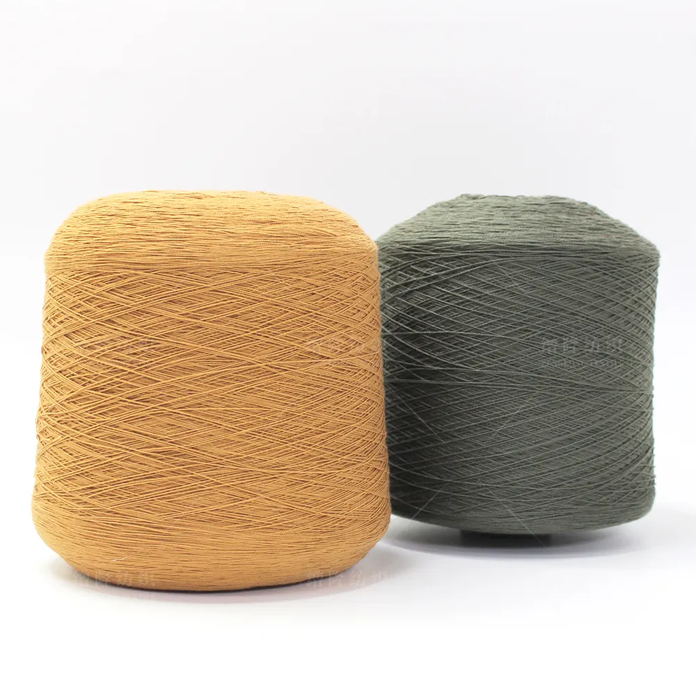 10Nm textile dyed crocheting weaving flax hemp flat knitting machine 100% acrylic fancy core spun yarn for sweater