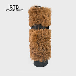 รองเท้าบูทกันหิมะขนแกะสำหรับผู้หญิงยาวกันลื่นด้านในยางขนแกะอบอุ่นฤดูหนาว - Product Image 4