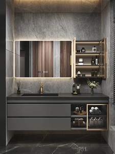 Armoire miroir intelligente murale en contreplaqué, résistante à l'eau, écologique, certifiée CE, haute qualité, prix bas, garantie 3 ans, directement de l'usine - Product Image 6