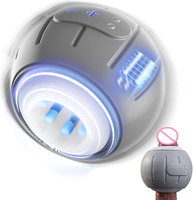 Automatischer Masturbator für Männer Penis-Vibrator Eichel-Trainer Stimulator Silikon-Sexspielzeug für Männer Masturbations-Training