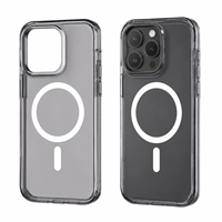 Étui de téléphone magnétique trois-en-un TPU + PC + TPE, couleur de panneau personnalisable, protection complète, pour modèles iPhone
