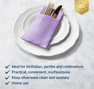 <span class=keywords><strong>Serviette</strong></span> en papier Airlaid colorée de couleurs personnalisées de haute qualité avec poche 40x40cm,1/8 pli 1ply <span class=keywords><strong>pré</strong></span>-plié dîner invité essuie-mains - Product Image 3