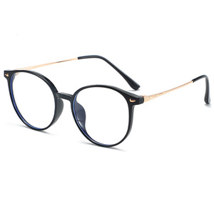 31104 Gafas redondas de montura completa para mujer, lentes de PC, gafas para miopía anti UV, estilo coreano, ultraligeras - Product Image 1