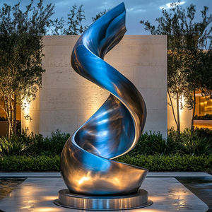 Seni patung logam besi tahan karat luar ruangan gaya Modern kustom untuk taman gereja dalam ruangan atau pemakaman garansi 1 tahun - Product Image 3