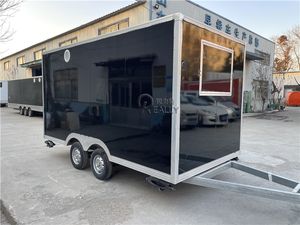 Camion de vente de nourriture Taco Hot Dog entièrement équipé en Chine remorque de chariot de nourriture de rue scooter d'occasion à vendre en Suède - Product Image 2