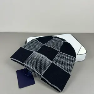 מעצב יוקרה לסרוג כובע בייסבול עמיד לחורף סרוג צמר סרוג כותנה מודפסת כובעי גולגולת 100% כותנה - Product Image 4