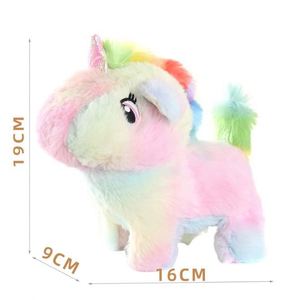 Lindo Unicornio Eléctrico de Peluche que Camina, Juguete Realista con Movimiento, Animal de Peluche Interactivo, Mascota Electrónica con Movimiento Simulado para Niños - Product Image 5