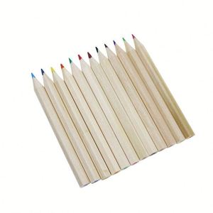 Coffret promotionnel de 12 crayons de couleur écologiques de 3,5 pouces, faciles à prendre en main, en bois, avec boîte en papier kraft - Product Image 3