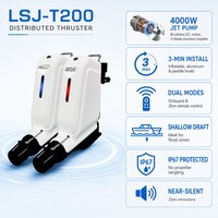 Propulseur Électrique Distribué en Aluminium LSJ-T200 4KW, Pompe à Jet Hors-Bord pour Bateau de Sauvetage Gonflable, IP67, Léger, Silencieux, Éco-Zéro