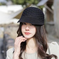 Nouveau Béret à Capuche Creux en Soie Glacée pour Femme, Collection Printemps-Été, Design Original et Tendance
