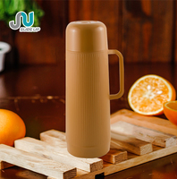 Termo de Plástico con Recipiente de Vidrio Reemplazable, Tapa con Grifo, Botella de Agua, Taza de Té, Termo al Vacío para la Familia