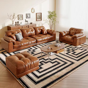 Mufang Set Sofa seksi gaya Nordik, lampu Fashion Baru kombinasi bentuk L untuk Hotel Apartemen Vila Ruang Tamu - Product Image 1