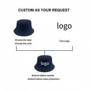 Wholesale High Quality Black Fisherman Stain Lined Knit Bucket Cap Cotton Woven Custom Embroidery Logo Bucket <b>Hat</b> <b>for</b> Men - Product Image 4