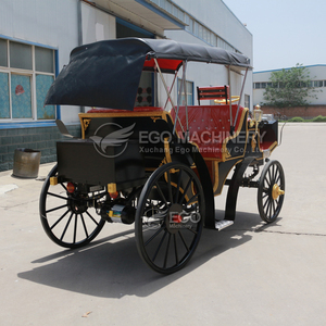 Chariot de tourisme à vendre – Vente directe usine – Noir et rouge – Haute qualité – Idéal pour mariages et excursions touristiques - Product Image 5