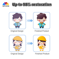 Porte-clés en silicone blanc pour enfants, gadgets, dessins animés, porte-clés promotionnels organiques avec logo