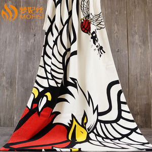 ผ้าเช็ดตัวชายหาดโมฟิซี 70x140 ซม. ผ้าฝ้ายพิมพ์ลายนามธรรม รูปทรงสี่เหลี่ยมผืนผ้า ซักเครื่องได้ สำหรับใช้บนชายหาด - Product Image 4