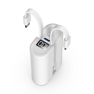 Cargador Portátil de 10000 mAh con Carga Rápida, 2 en 1, con Cables Integrados Tipo C y Lightning - Product Image 6