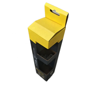 Biểu tượng tùy chỉnh sóng giấy kraft vận chuyển hộp UV lợi thế cán bóng cho hiển thị công nghiệp cho vớ dập nổi - Product Image 1