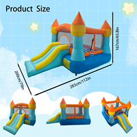 Château gonflable classique pour deux enfants, utilisation domestique