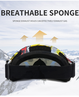 Lunettes de ski coupe-vent cyclisme moto lunettes hiver anti-buée snowboard lunettes de ski masque de ski lunettes de soleil tactiques