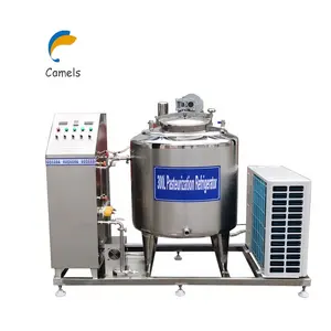 Small Scale Milk Pasteurizer Machine Milk Cooling Tank Milk Processing Line