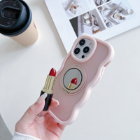 Fundas Magnéticas de TPU para Teléfono, con Carga Inalámbrica, Espejo Protector, para iPhone 17 Pro Max 16 15, Diseño Ondulado, Superventas