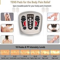 Directo de fábrica Shiatsu baño de pies masajeador calefacción eléctrica TENS parche rodillo de masaje vibratorio para relajación muscular local piernas