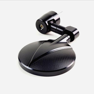 Rétroviseurs de moto ronds CNC de 7/8 po pour guidons de moto de rue et de scooter - Product Image 3