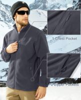 Fabricants de vestes de haute qualité Veste pour hommes Veste d'hiver zippée Veste décontractée en polaire pour hommes