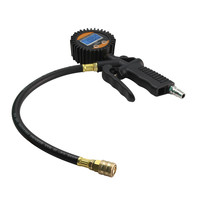 U-NAI UN-9701 Manomètre numérique de pression des pneus de haute qualité 0-150 PSI, buse d'air métallique, antirouille, durable, gonflage et dégonflage