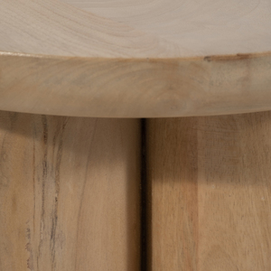 Tavolino in legno massello di mango, complemento d'arredo contemporaneo per piccoli spazi, elegante tavolino da comodino o da salotto - Product Image 4