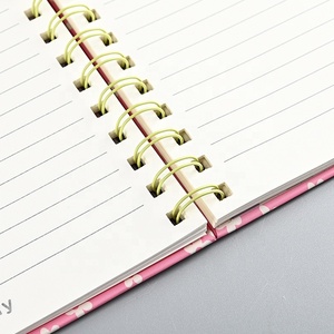 Cuaderno Espiral A4 con Diseño Floral de Corazones, Encuadernación de Doble Espiral, Rayado, Tapa Dura, para Universidad, Diario, Planificador - Product Image 5