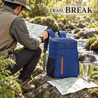 Glacière d'extérieur, sac isotherme grande capacité en tissu Oxford avec fermeture éclair et bretelles, vente en gros directe usine OEM ODM