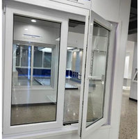 Fenêtre coulissante moderne à double volet pliante en acier inoxydable pour appartement escalier entrepôt entrée école chambre aluminium acier