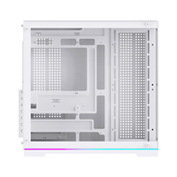 Boîtier PC ATX LOVINGCOOL, design en verre panoramique, bande LED RGB intégrée au bas, support pour radiateur 360 mm, personnalisation OEM