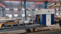 Découpeuse laser à fibre rotative automatique, machine de découpe laser à fibre 6 axes pour la fabrication de profilés en acier lourd pour ateliers