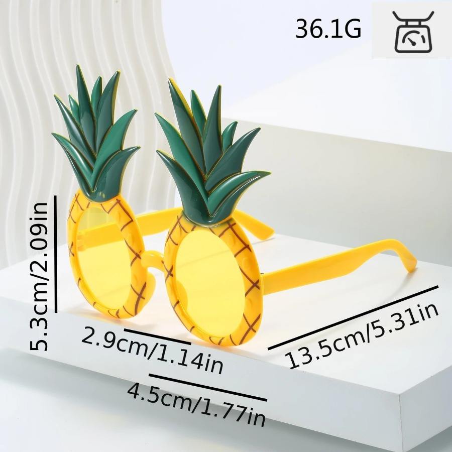 Watermelon Hawaiian Sunglasses - Funny Tropical Party Glasses For Beach & Pool Parties