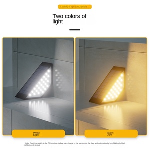 Iluminación exterior 24 luces LED solares de paso para exterior 14500 batería polisilicio IP65 impermeable paisaje lámparas de cubierta de pared solares - Product Image 3