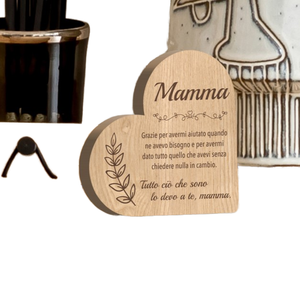 Plaque MDF gravée de forme irrégulière, durable et peinte, avec <span class=keywords><strong>citation</strong></span> familiale et thème <span class=keywords><strong>Amour</strong></span>, style français, italien, espagnol, pour <span class=keywords><strong>d</strong></span>écoration de table - Product Image 1