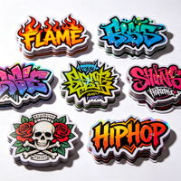Autocollants personnalisés en vinyle imperméable pour étiquettes de logo, autocollants Doom, autocollants tendance