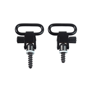 Factory Made 1.25 Inch Sling Swivel <b>Set</b> with Screws and Washers Black Anodized Durable Quick Release Tactical <b>Outdoor</b> Gear - Product Image 3