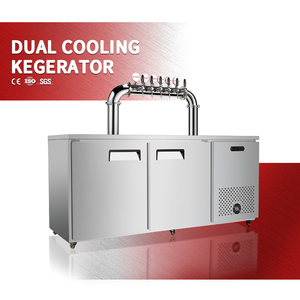 Équipement commercial pour boissons : Distributeur de bière et de jus, 6 robinets, refroidisseur de fûts, Kegerator - Product Image 1