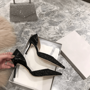 Tacones Altos Jimmy de Alta Calidad con Diseño Calado Lateral, Parte Superior con Diamantes Brillantes, Ajuste Delgado, Lujo Discreto - Product Image 6