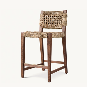 Nouveau design de mobilier de salle à manger en bois, tabourets de <span class=keywords><strong>bar</strong></span> en corde de <span class=keywords><strong>style</strong></span> rural - Product Image 1